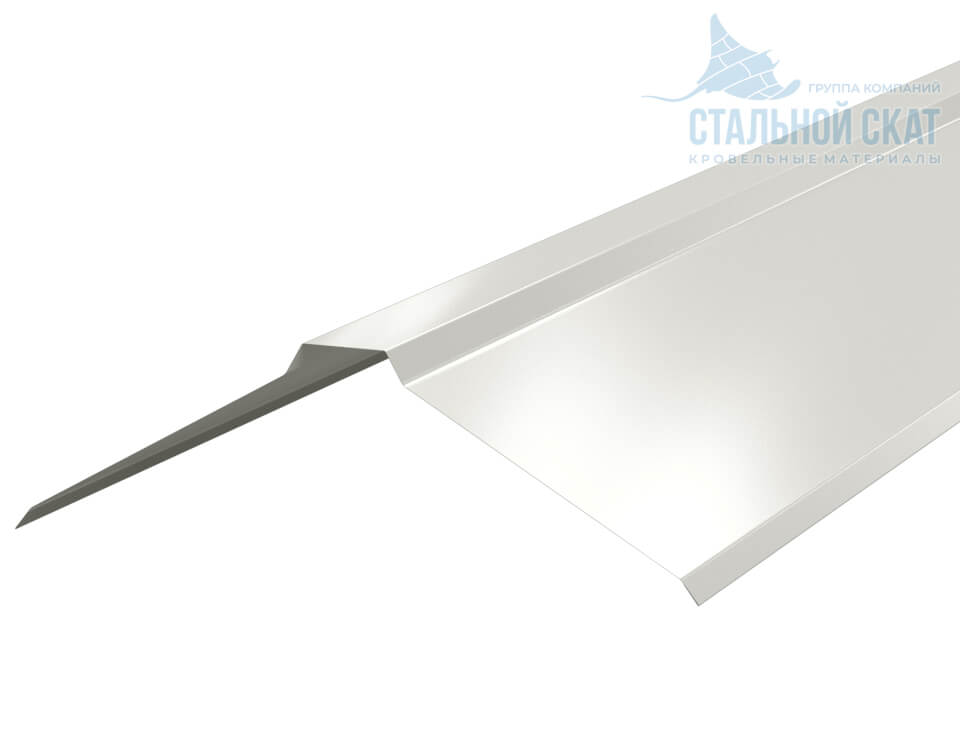 Планка конька плоского 150х150х2000 (ПЭ-01-9002-0.45)
