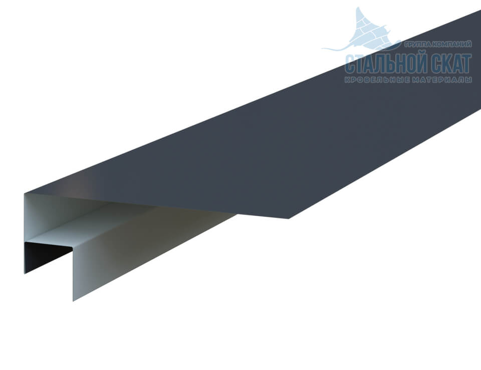 Планка откоса сложная FASTCLICK 175х34х3000 (VikingMP E-20-7016-0.5)